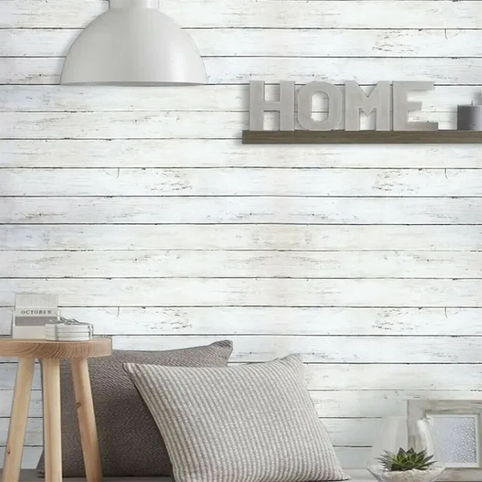 인테리어 디자인을 위해 접착식 목재 질감 장식 ​​벽지를 선택하는 이유